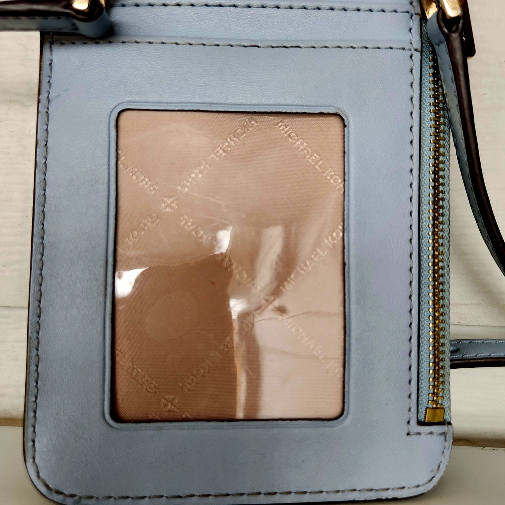 Michael Kors Light Blue Bag with Gold Hardware - Picture 3 of 5